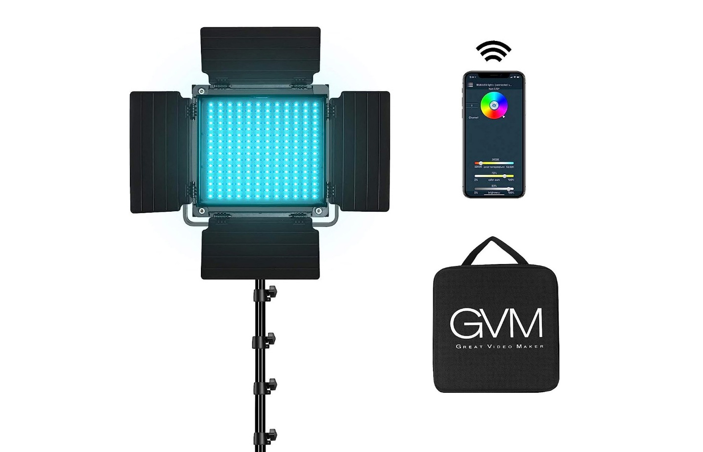 GVM 800 RGB LUZ LED PROFESIONALES